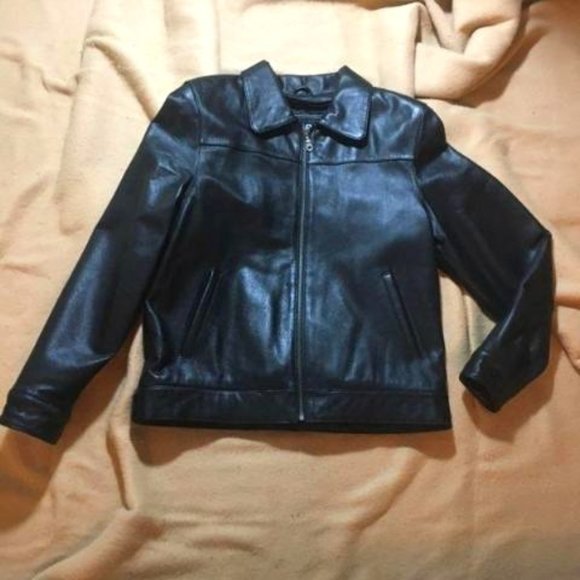 Wilsons Leather Jacket with zip liner M Black
